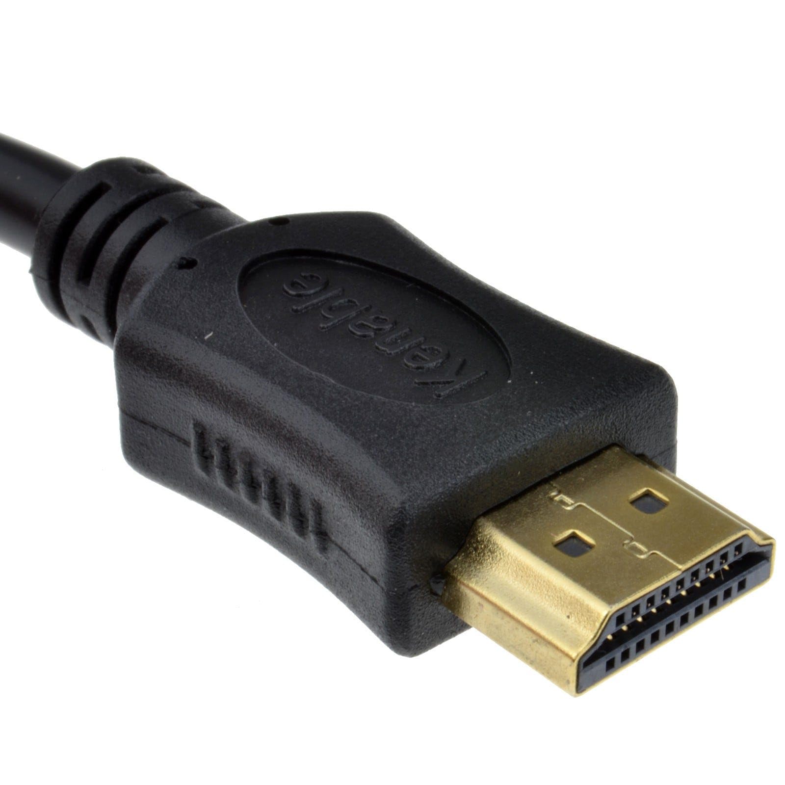 Hdmi Cable High Speed 1080P Hd Tv Screened Lead 1.8M Gold/Black 5055383461776