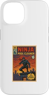Pool Cleaner Ninja Comic Book Cover Style Cool Manager Case for iPhone 14