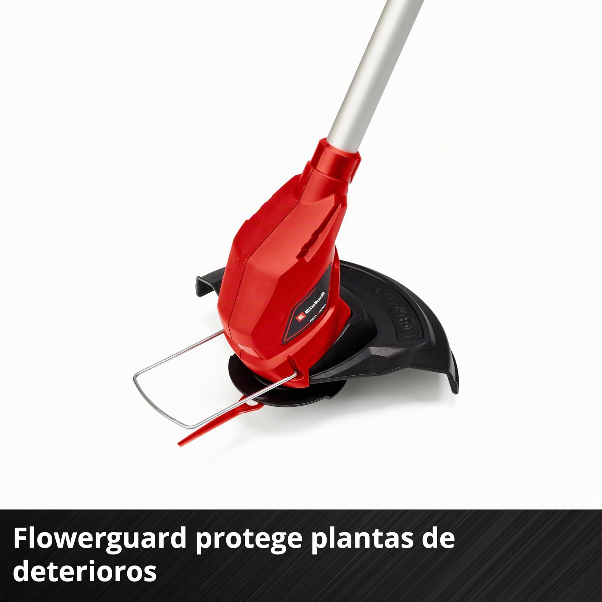Einhell Cortabordes a batería - GC-CT 18/24 Li - Solo Power X-Change - Ligero y manejable, Mango Ajustable y Mango Adicional, Protector de Flores, Incluye 20 Cuchillas. Batería y Cargador aparte