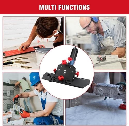 Miniatura 4 de Ranjaner Amoladora angular Soporte de chaflán multifuncional antideslizante profesional amoladora angular Soporte de azulejos de biselado ajustable