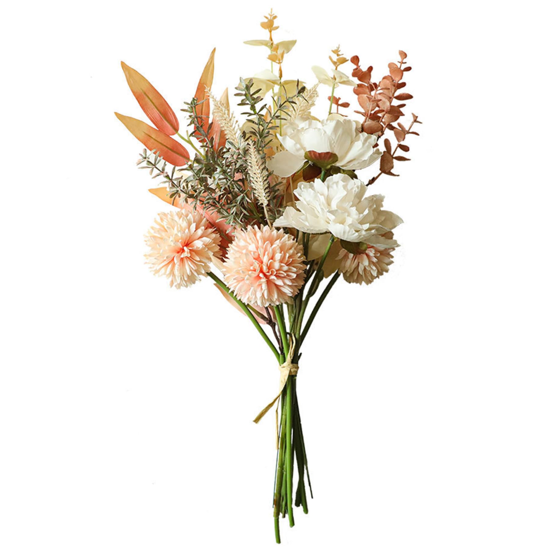 Ramos de flores artificiales vintage con colores de otoño para decoración