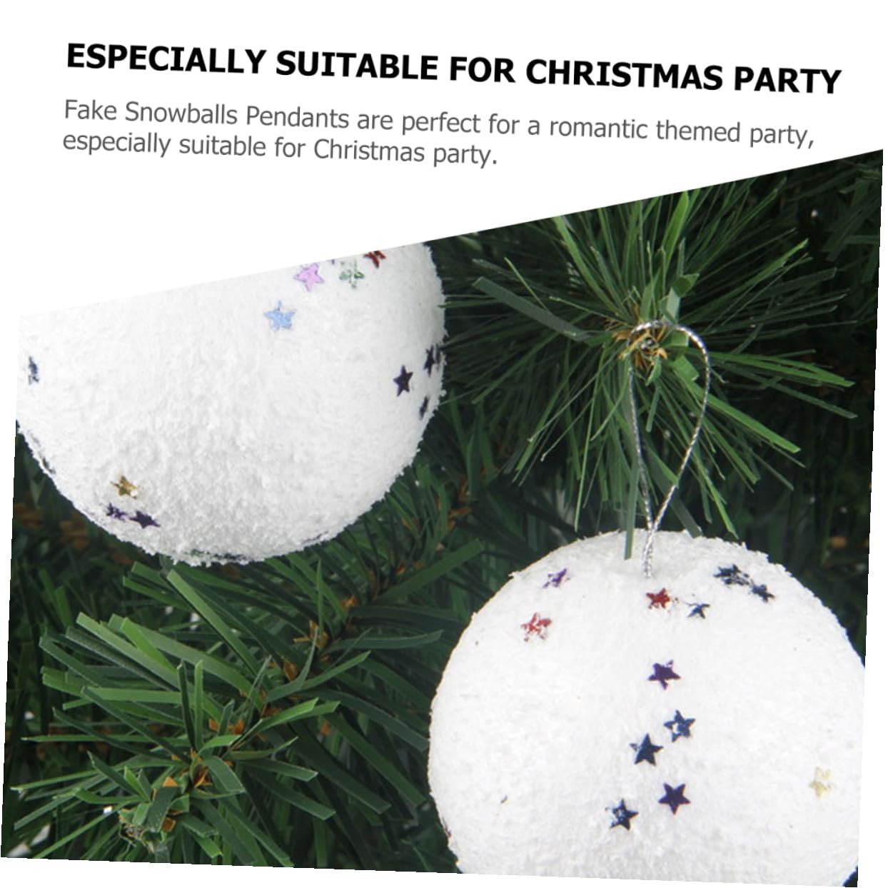 Toyvian 48piezas Colgantes De Navidad Adornos para Árbol De Navidad Decoración De para y Jardín