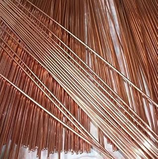30Pcs Copper Brazing Rod, Copper Phosphorus Solder Round Selffluxing Brazing Rod Copper Phosphorus Brazing Rod 25cm Copper Welding Rod for Air Conditioner Refrigerators