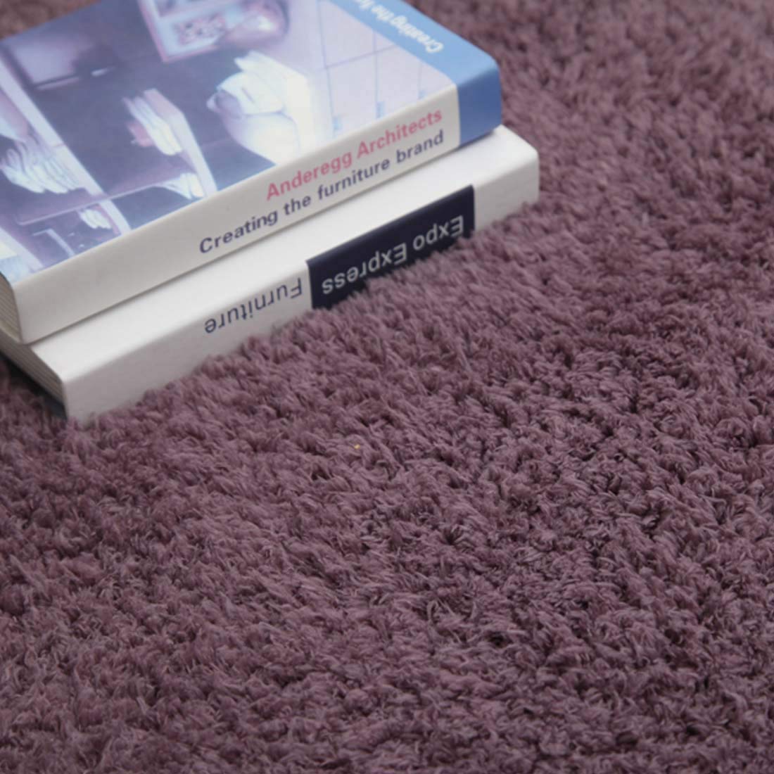 CANDeal [Lot de 2 The Shaggy Moelleux Tapis antidérapant Zone Tapis Moquette Salle à Manger Chambre à Coucher Tapis de Sol, 50x80cm et 80x160cm
