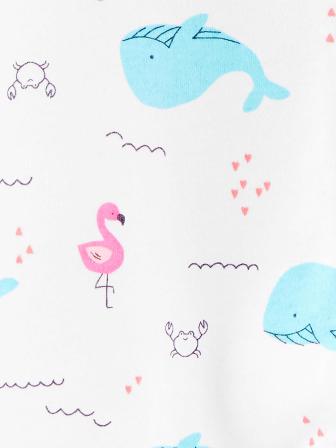 Simple Joys by Carter's Baby Girls' Cotton Footed Sleep and Play, Pack of 2 - Image 2