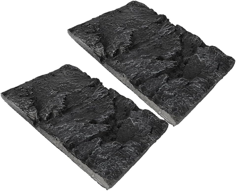 2pcs Rock Background for Terrarium and Aquarium Realistic Reptile Tank Decor Simulated Stone Backdrop for Fish Tanks and Turtle Habitats Easy to Install Natural Look