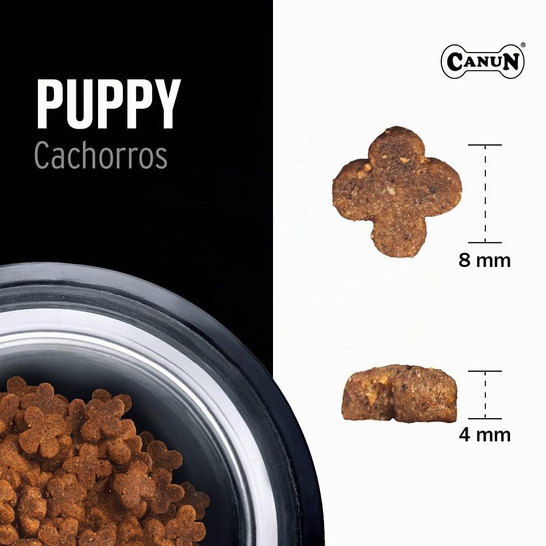 Pienso para Perros Cachorros, Razas pequeñas y Medianas Rico en Pollo Alimento seco para Perros 20 kg Canun Puppy Cachorros