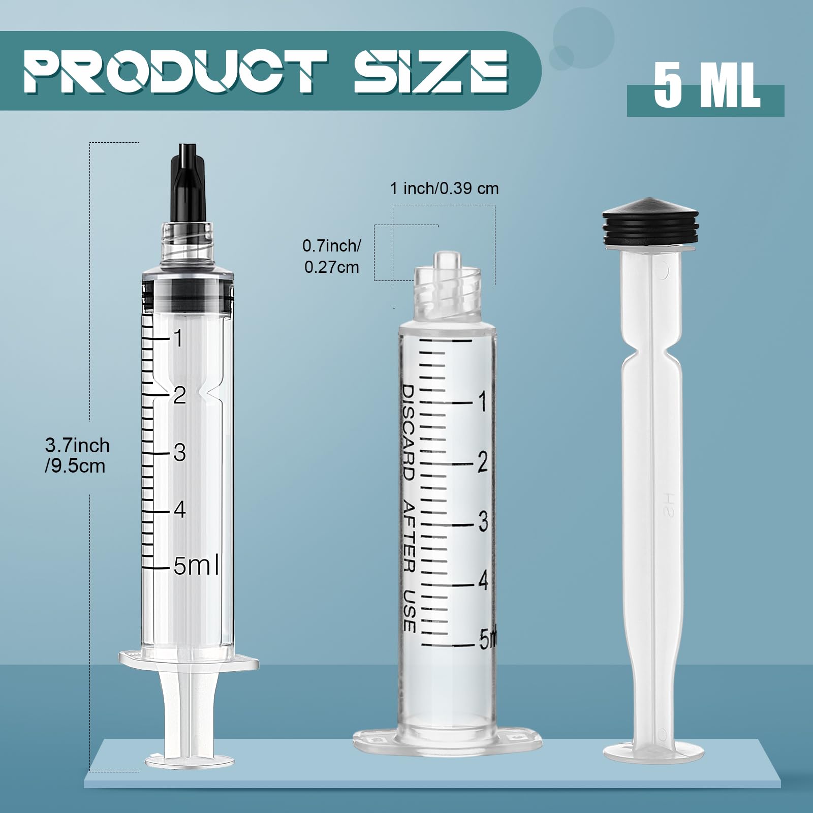 Pet Feeding Syringes - 50 Pack Disposable -2