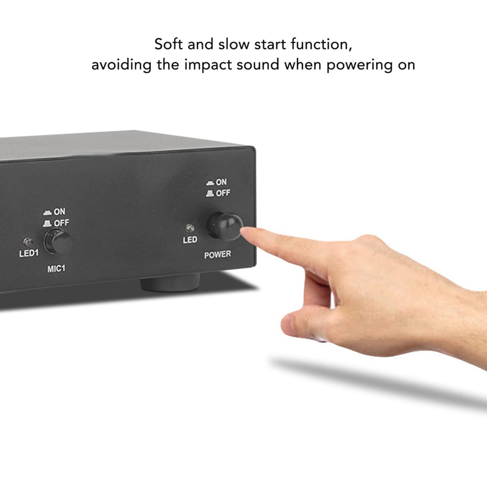 2X Alimentatore Phantom 48V A 2 Canali, Alimentazione Phantom Compatta Universale per Apparecchiature di Registrazione Musicale con Microfono A Condensatore