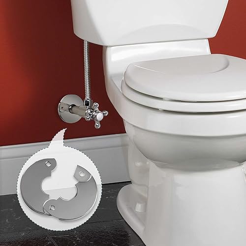 Miniatura 8 de Placa de piso y techo con bisagras, brida dividida, escudo, se adapta a tubos galvanizados IPS de 1-12 pulgadas o tubos de cobre de 2 pulgadas,