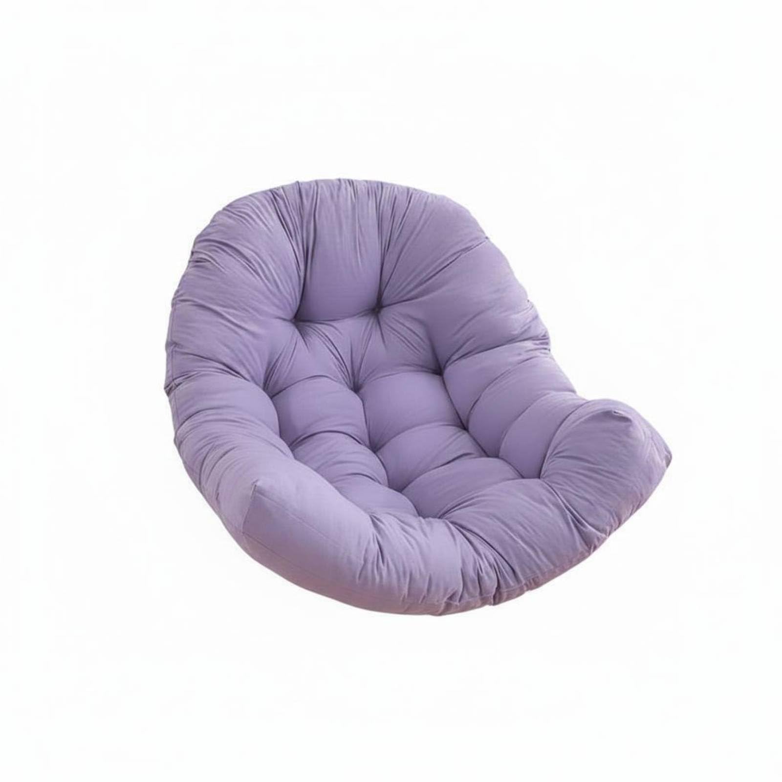 Thickened Hanging Oval Chair Cushion Soft and Fluffy Hanging Basket Seat Cushion Skin-Friendly Nest Chair Pad Breathable for Garden, Balcony, Bedroom, Lilac-picture-12