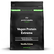 THE PROTEIN WORKS Proteina Vegana Extreme In Polvere – 100% a Base Vegetale – 5 Fonti Proteiche  - Vitamine e Minerali Aggiunti – 7 Agitare – Crema Alla Vaniglia – 500 g