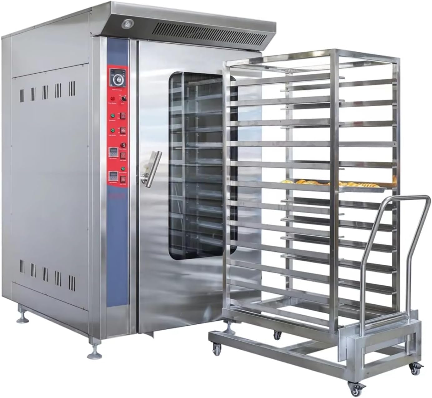 Commercial Kitchen Baking Equipment, Gas Convection Oven, Stainless Steel Bakery Machine With Stable Heat Distribution and Spacious Baking Chamber for Bakeries, Restaurants and Catering Kitchens