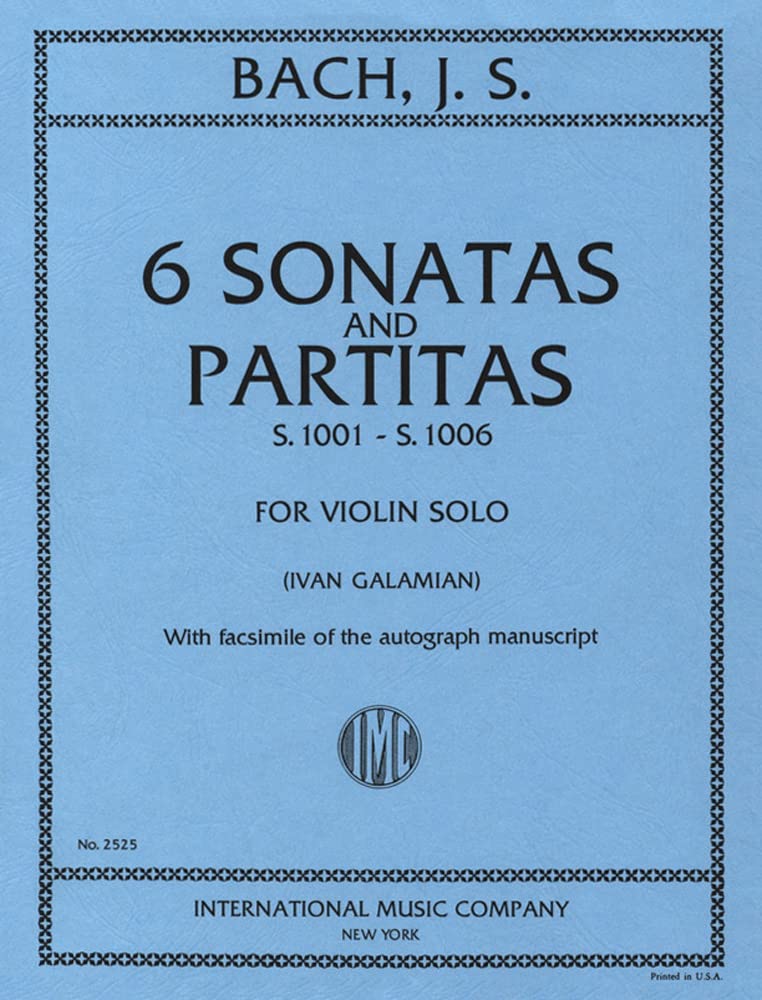 J.S. Bach: 6 Sonatas And Partitas (S.1001 - S.1006). Partituras para Violín