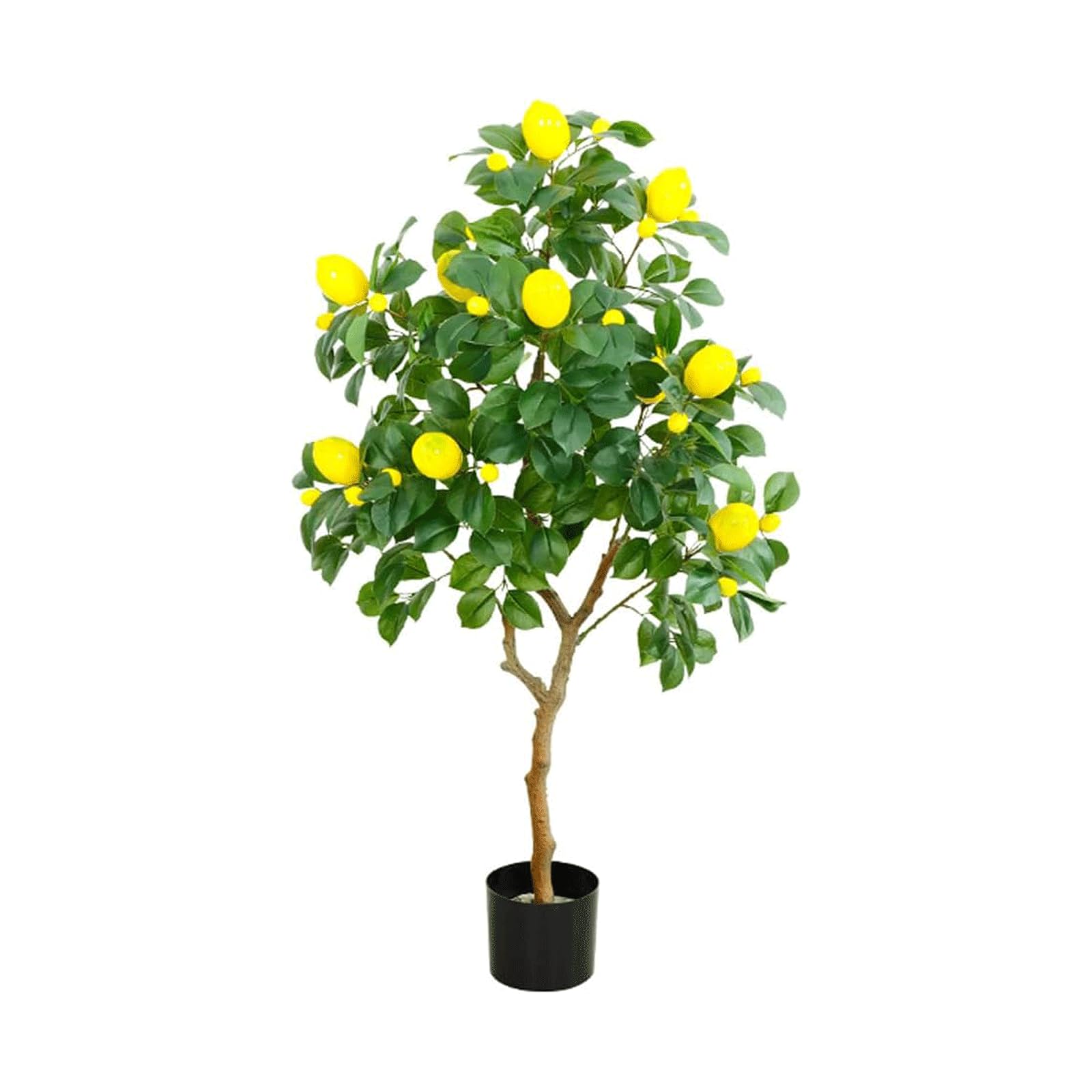 HCZKIUJY Potted Artificial Trees Simulation Lemon Tree Artificial Plant 3.9 Ft Faux Tree Home Living Room Floor Standing Faux Plant