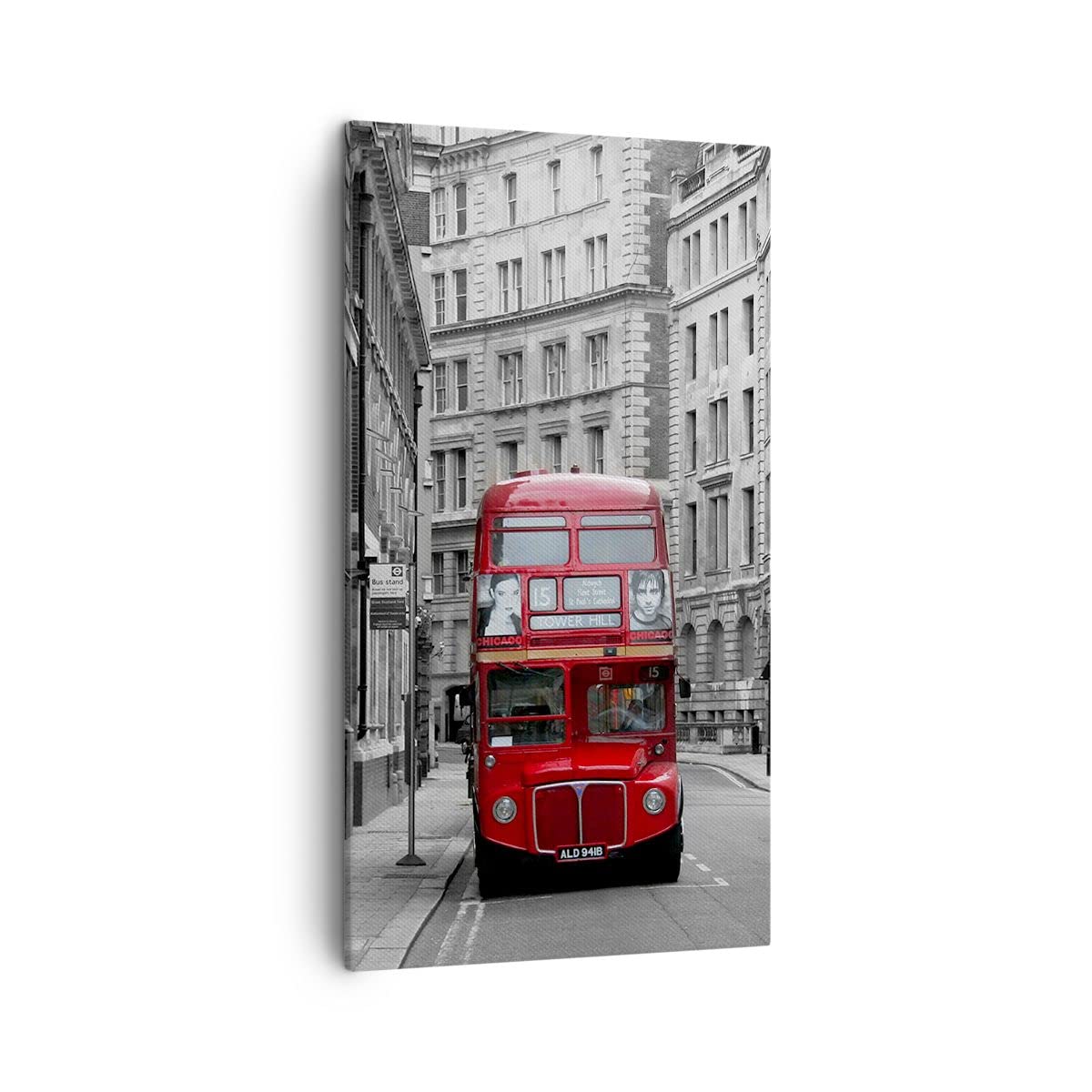 Lienzos decorativos Autobús inglaterra vacaciones londres Cuadro Sobre Lienzo Moderno Vertical 45x80cm Cuadros Decoracion Salon Dormitorio Cuadros Pared Imágenes Wall Art Prints Decor PA45x80-2153