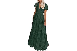 Elegant Floral Lace Maxi Dress for Family Photo Outfits