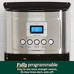 Cuisinart 14-Cup Machine à café programmable, en acier inoxydable (DCC-3200C) | PerfecTemp Carafe en verre, 1-4 tasse de réglage, contrôle de la force Brew, Brew Pause