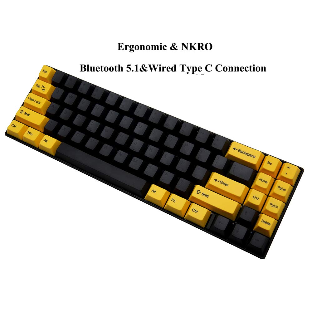 Amazon.com: YUNZII ALT71D 71&68 Keys Wireless Mechanical Keyboard