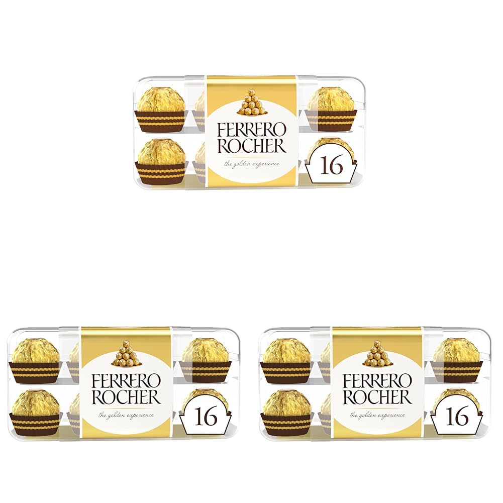 Ferrero Rocher Çikolata 16'lı 200 Gr (3 paketi)
