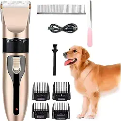 Máquina de Tosa Profissional para Cães e Gatos - Lâminas Precisas e Altura Ajustável - Bivolt 110V/220V