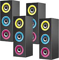 Vista 1 de 4 Pcs 80s 90s Party Decorations Hip Hop Party Favor 16.5 x 5.9 x 5.9 Inches Large Paper Boombox Boxes for Retro 1980s 1990s Theme Music Neon