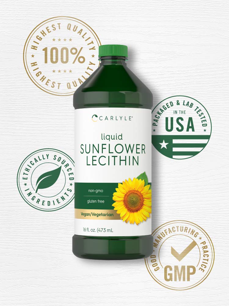 Carlyle Sunflower Lecithin Liquid | 16 fl oz (Pack of 2) — Amazon image 5