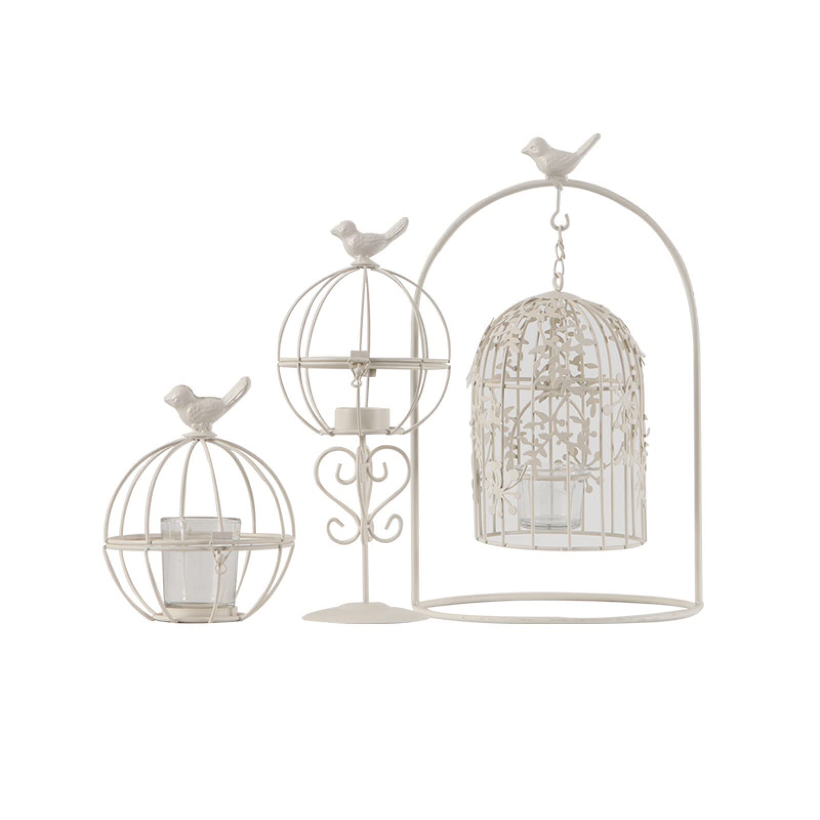 Jaula para pájaros, candelabro, portavelas de Hierro Forjado, Jaula para pájaros, decoración Retro para Bodas, Accesorios creativos, Taza Artesanal