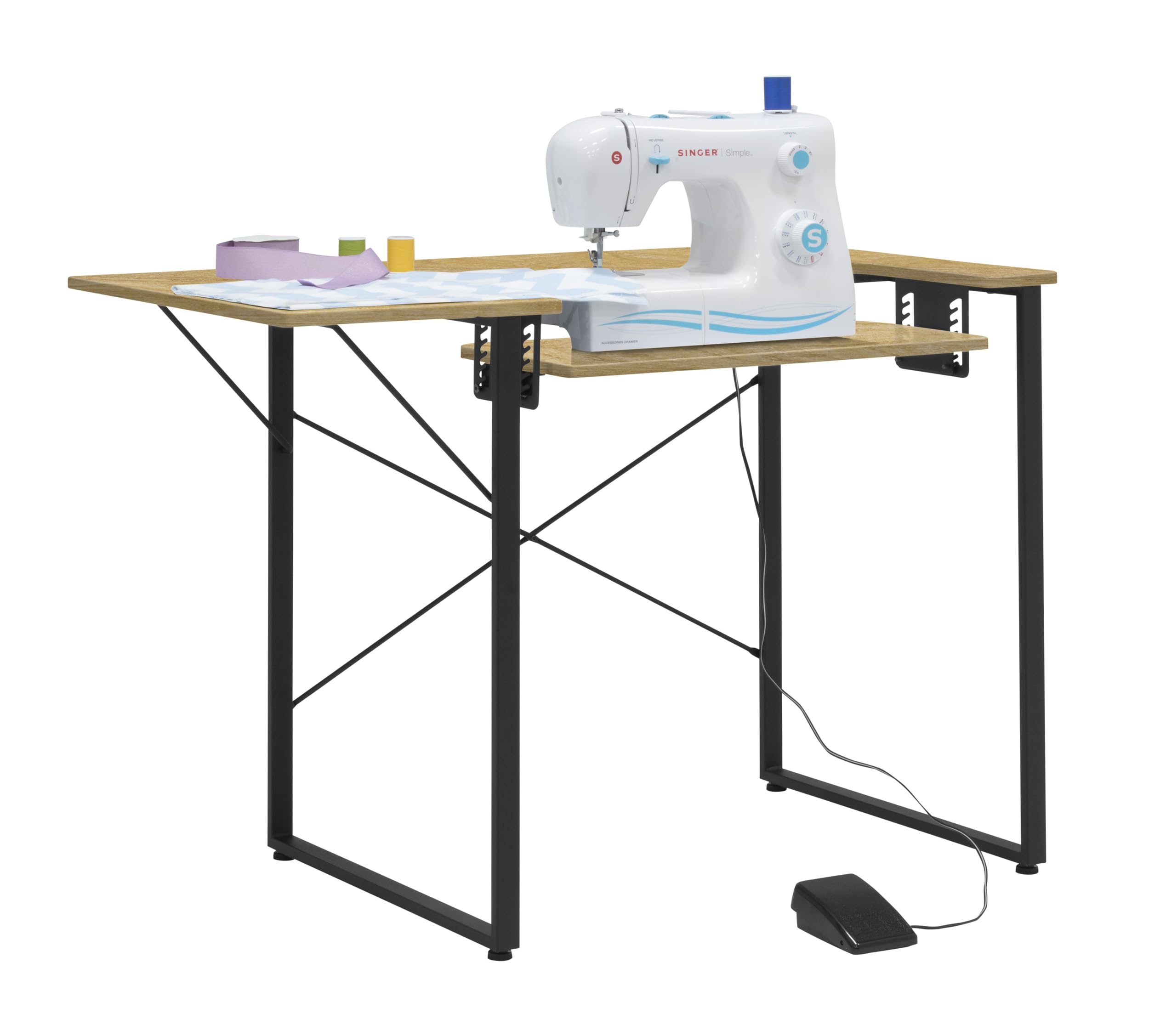 Amazon.com: Sew Ready Eclipse Hobby/Sewing Craft Table, Black/Maple ...