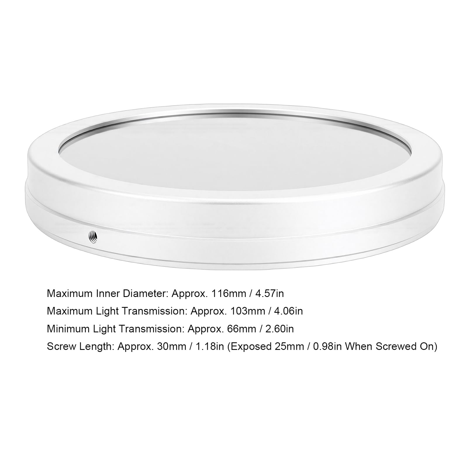 Filtre Solaire, Film de sécurité pour Télescope en Feuille D'aluminium Enduit de Pet avec Boîtier en Alliage épaissi pour Télescopes à Objectif de 66 à 116 Mm