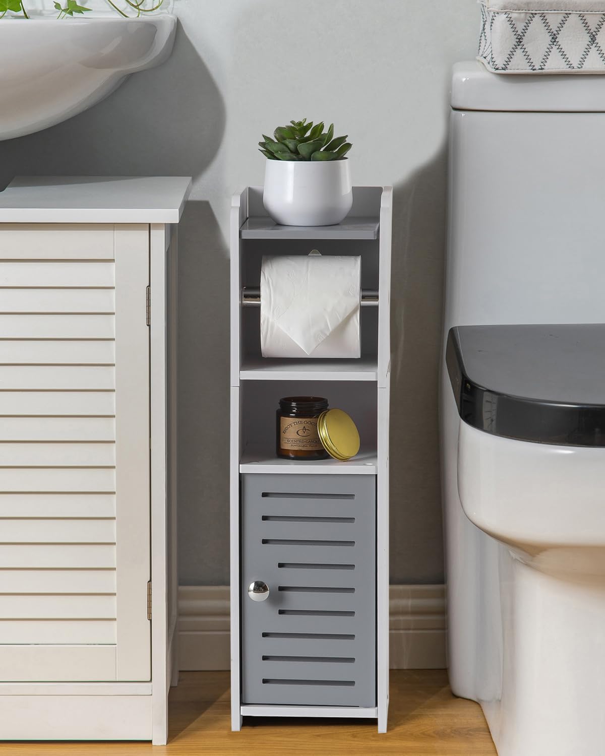 AOJEZOR Toilet Paper Holder Stand