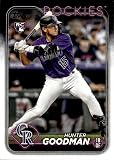 Hunter Goodman RC 2024 Topps Base #432 ROOKIE NM-MT MLB Baseball Series 2 Rockies