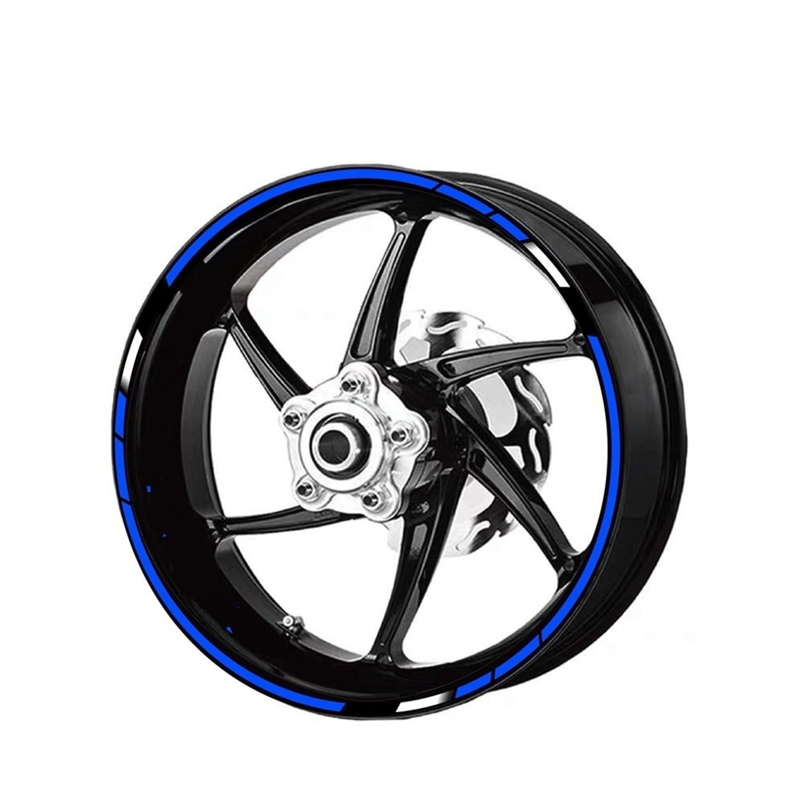 Rim Upgrade Motorcycle Wheel Stickers Reflective Rim Strips Decals 17" for HRC for CBR1000RR for CBR600RR for CBR500R(Color6)