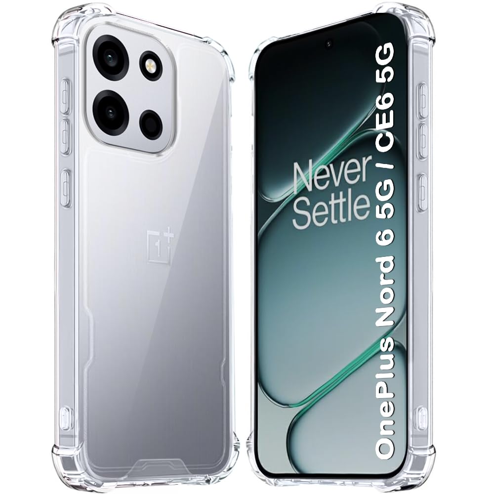 TheGiftKart Crystal Clear Back Cover Case for OnePlus Nord 6 5G | 360 Degree Protection | Shock Proof Design | Transparent Back Cover Case for OnePlus Nord 6 5G (PC & TPU, Transparent Bumper)-image-14