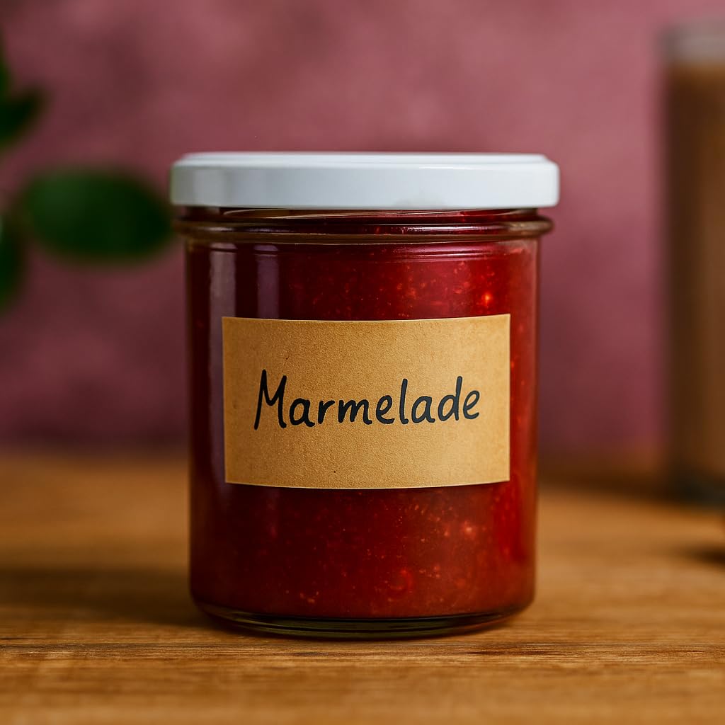 84 Sturzgläser 350 ml Marmeladenglas Einmachglas Einweckglas TO 82 mit weißem Deckel, ideal für Marmelade, Konfitüre, Gelee, Suppe oder Meal Prep, backofenfest | Made in Germany