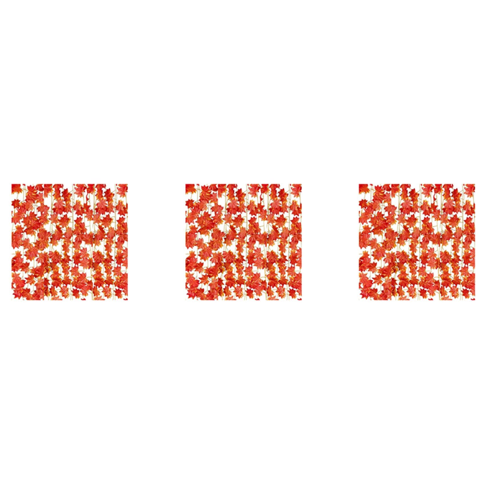 Feuilles d'érable d'automne artificielles en guirlande de lierre et vignes pour Noël et Thanksgiving