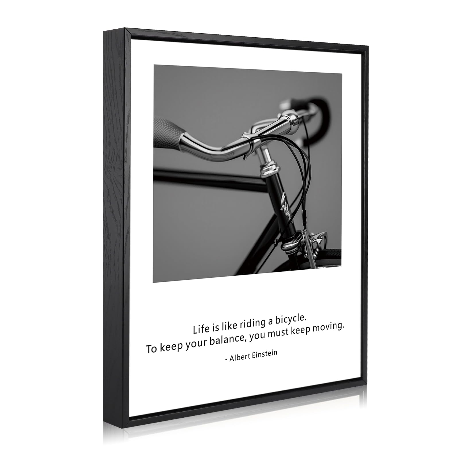 Poster Motivazionale Con Cornice In Legno – Tela Di Lino 30,5x40,6 Cm – Citazione Positiva Per Casa E Ufficio
