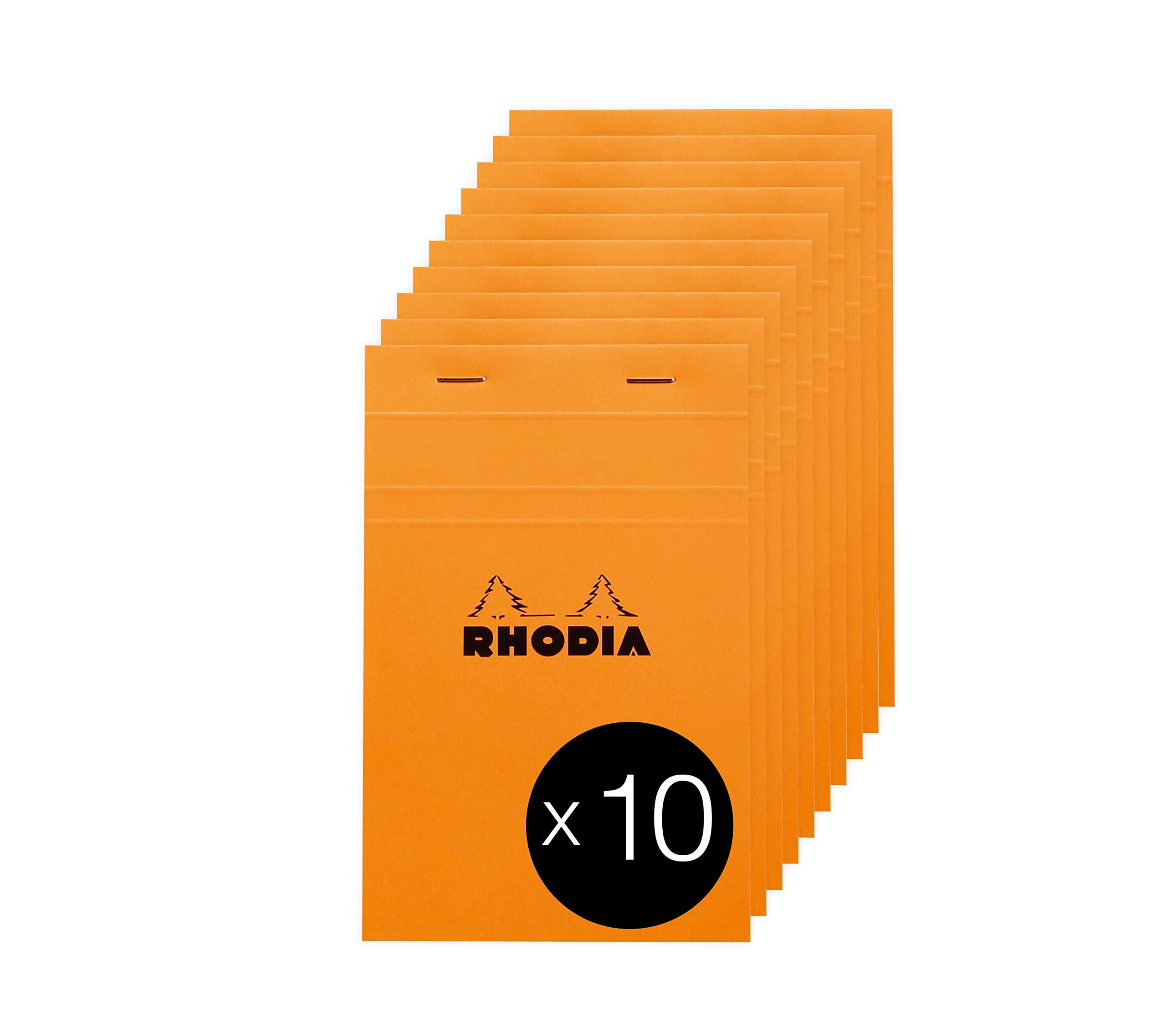 RHODIA 140000C, Stapled Notepad N°140 Message Orange, 11x17 cm, Pre-Printed Information for Appointment and Telephone