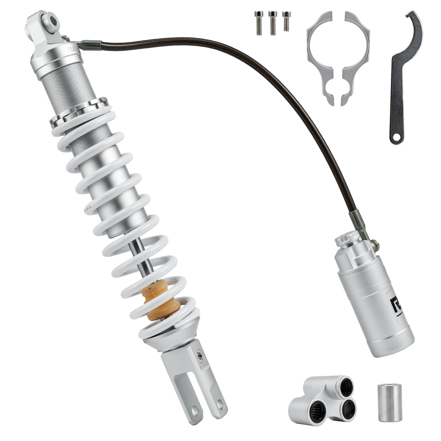 Amazon.com: RKV86 Adjustable 485mm Rear Shock Absorber Suspension