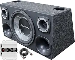 Caixa Som Automotivo Trio Sub Pioneer + Taramps Tl1500