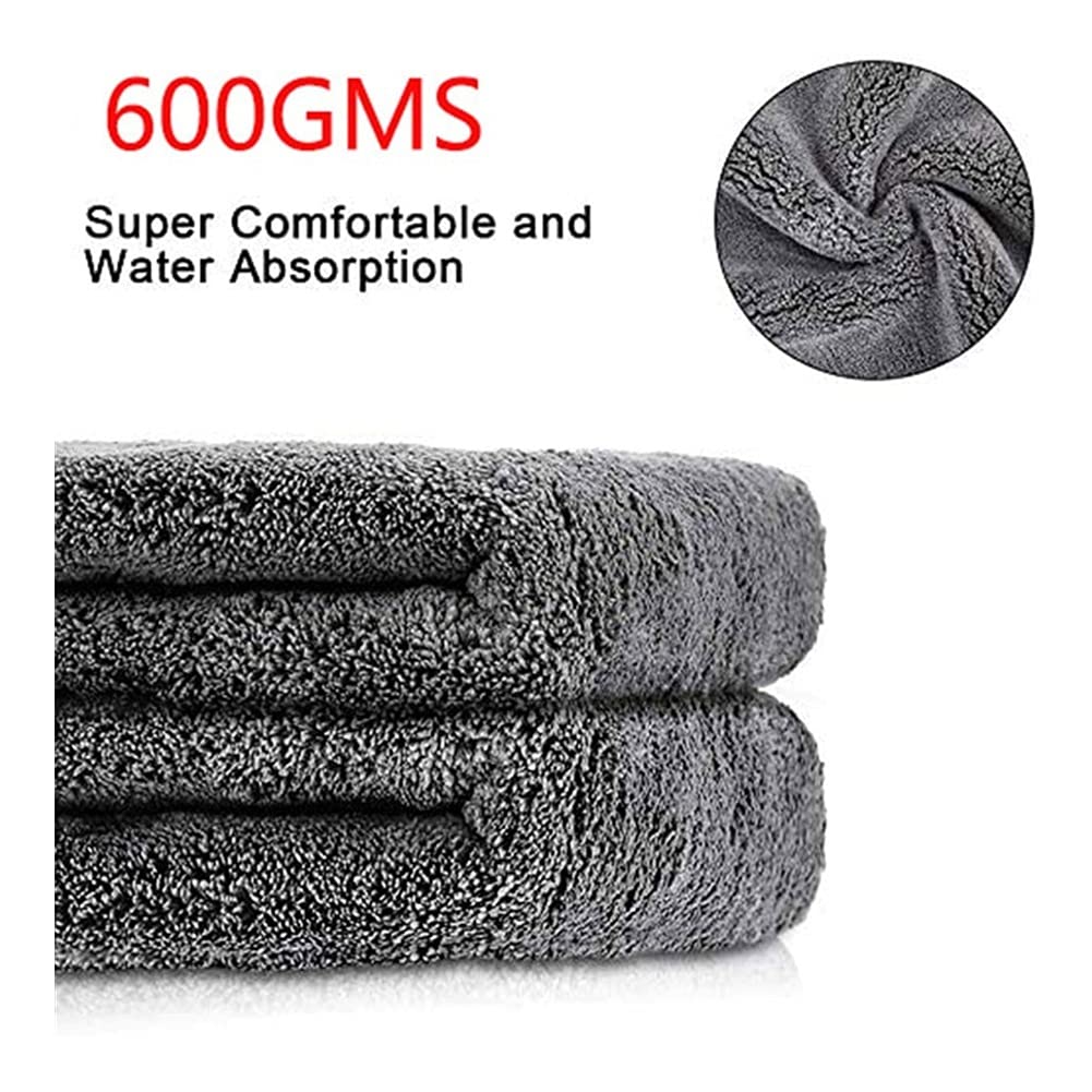 Trockentuch 100 x 40 cm, Mikrofasertücher für Autos, Auto-Trocknungswäsche, Detaillierung, Polieren, Poliertuch mit weichem, randlosem Mikrofasertuch (Farbe: 75 x 35 cm, Material: Coral Fleece) (60