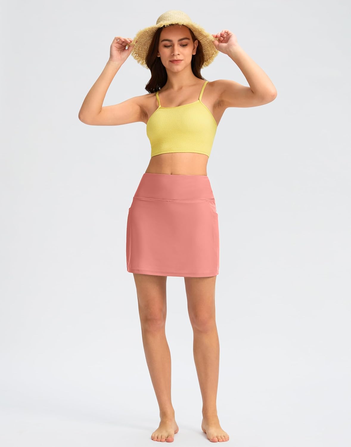 G Gradual Women's 16" Swim Skirt with Pockets High Waisted Tummy Control Modest Swimsuit Bathing Suit Bottoms for Women - Image 7