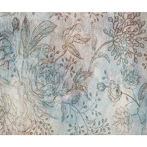 murando - Vlies Fototapete Blumen 350x256cm - Foto Tapete Schlafzimmer Wohnzimmer Moderne Vliestapete XXL Wandtapete Motivtapeten Bildtapete 3d Effekt Wand Dekoration - Retro Vintage b-C-0977-a-a