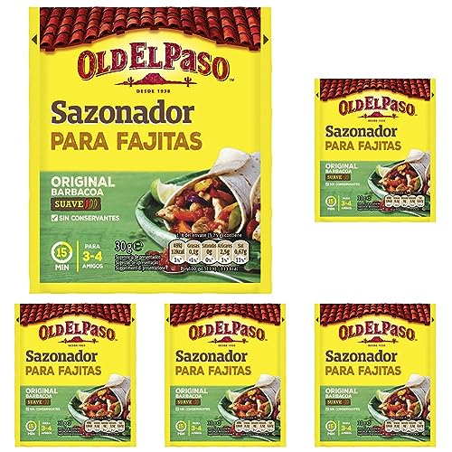 Old El Paso - Sazonador para Fajitas - 30g (Paquete de 5)