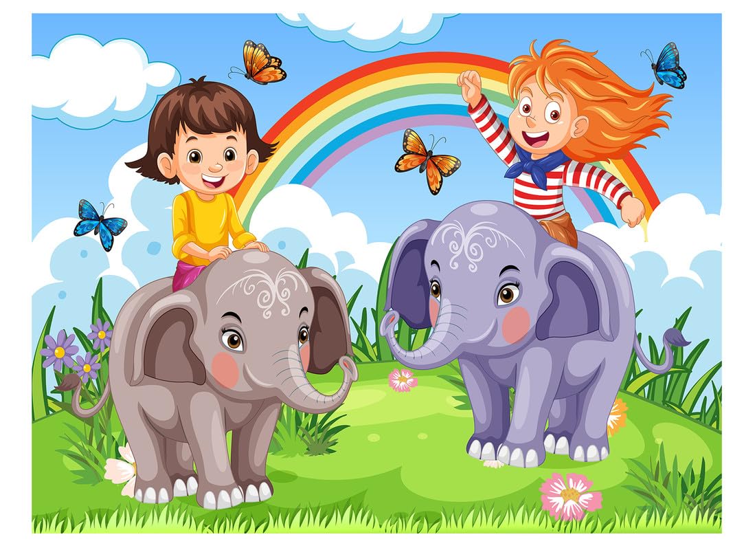 DECOR PRODUCTION Cartoon Design Kids Theme Vinyl Poster Animals Wallpaper Wall Sticker for Home Decor, Living Room, Bedroom,Kids Room, Play Room (Self Adhesive Vinyl, 3x4 feet i.e 36x48 inch)_01a (B0CKLQ4JPV) Amazon Price History, Amazon Price Tracker