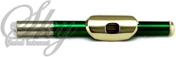Sky(Paititi) Band Approved Green Laquer with Gold KeysPiccolo Key of C with Hard Case, Cloth, Cleaning Rod, Joint Greasae and Screw Driver, Guarantee Excellent Sound