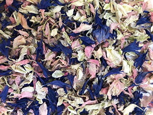 NATURAL BIODEGRADABLE DRIED FLOWER PETAL WEDDING CONFETTI (Classic Mix: Daydream, 5 Litres)
