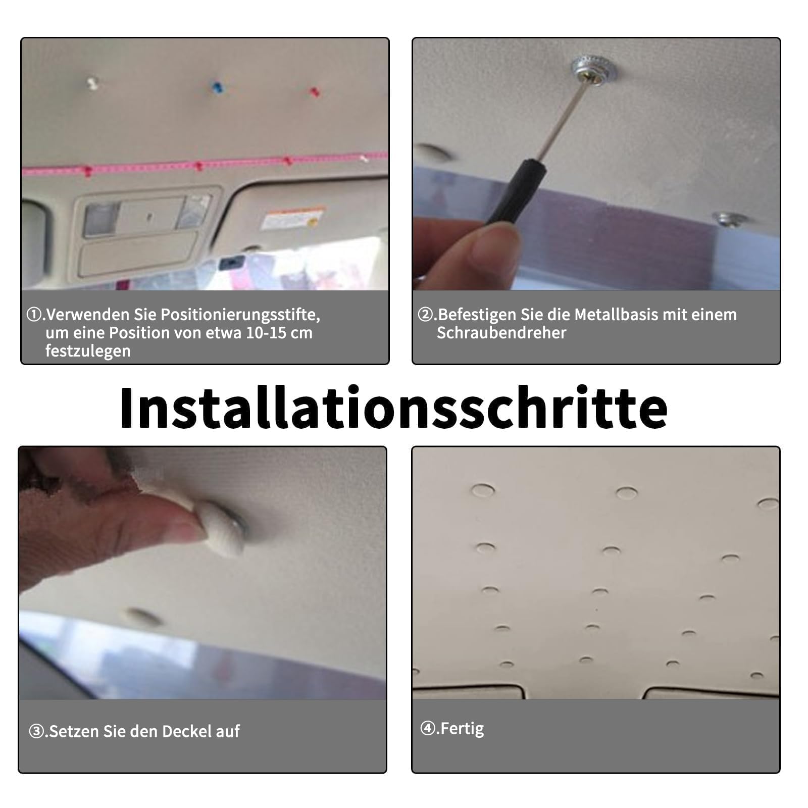 30 Stück Dachhiel Reparatur Set,Auto Reparatur Nieten Set,Auto