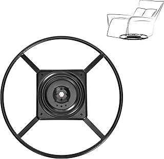 24" Recliner Ring Swivel Base Heavy Duty Metal Chair Sofa Furniture w Swiveling Bottom