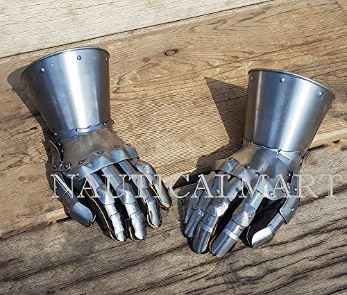 NauticalMart Medieval Knight Steel Armor Gauntlets Halloween Costume